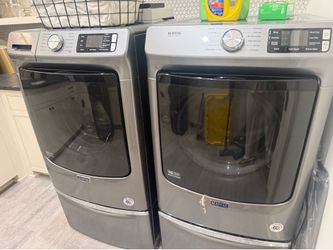 MAYTAG FRONT LOAD WASHER AND DRYER ELECTRIC 7.3 CU FT