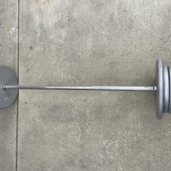 Weight Plates/ Bar.        90 Dollars 