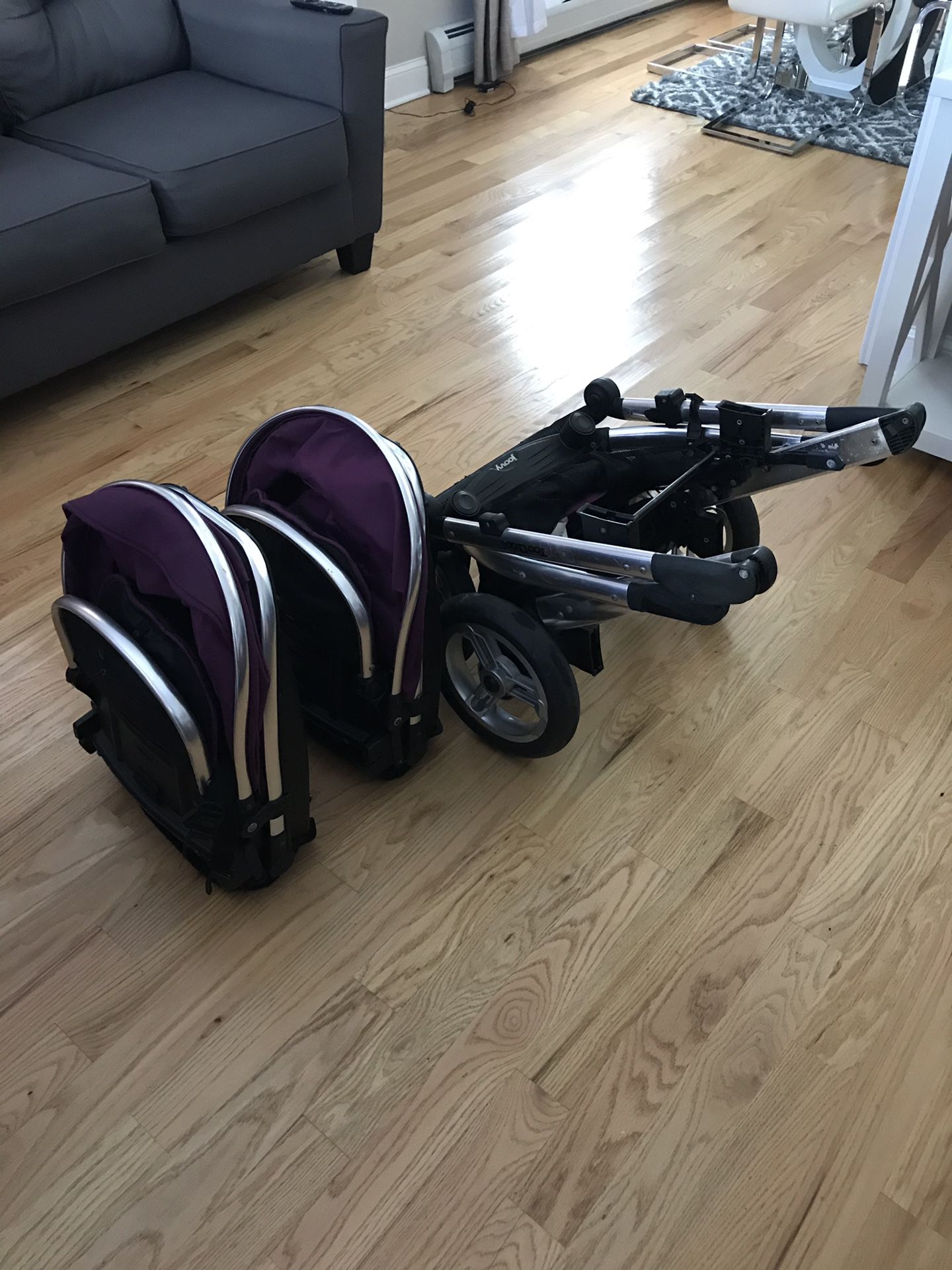 Stroller double sits