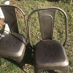 Dos Sillas Metal Para Niño