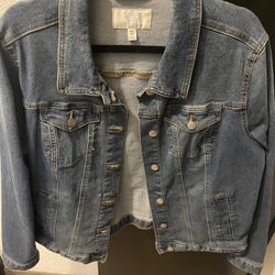 Plus Size Jean Jacket 