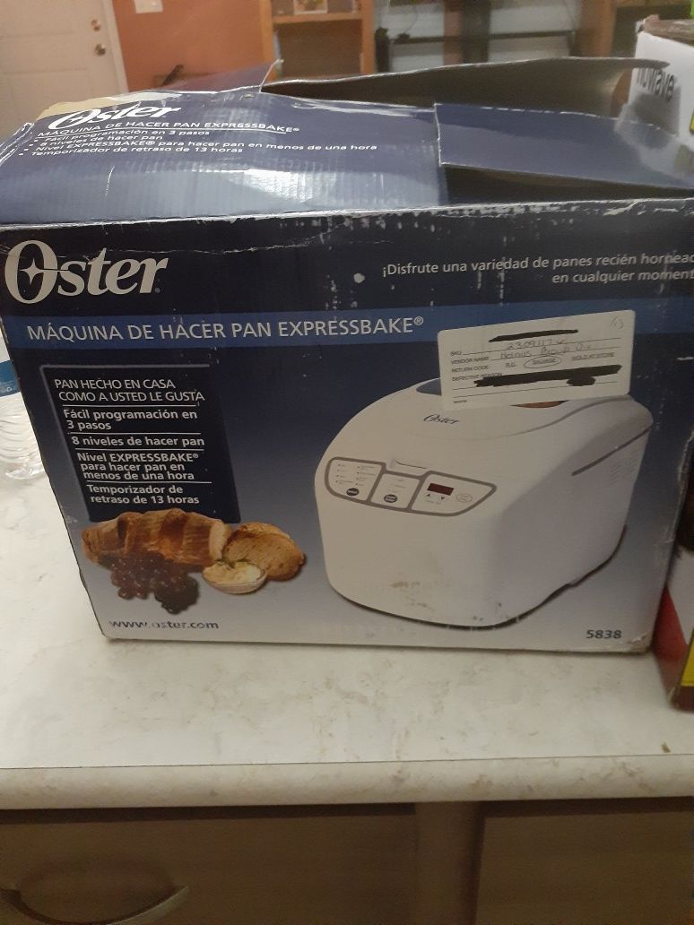 oster bread maker