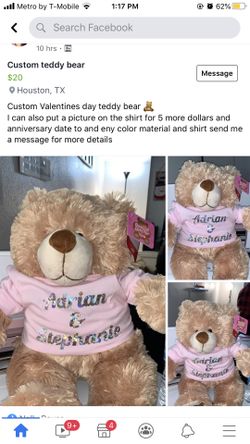 Custom teddy bears 🧸