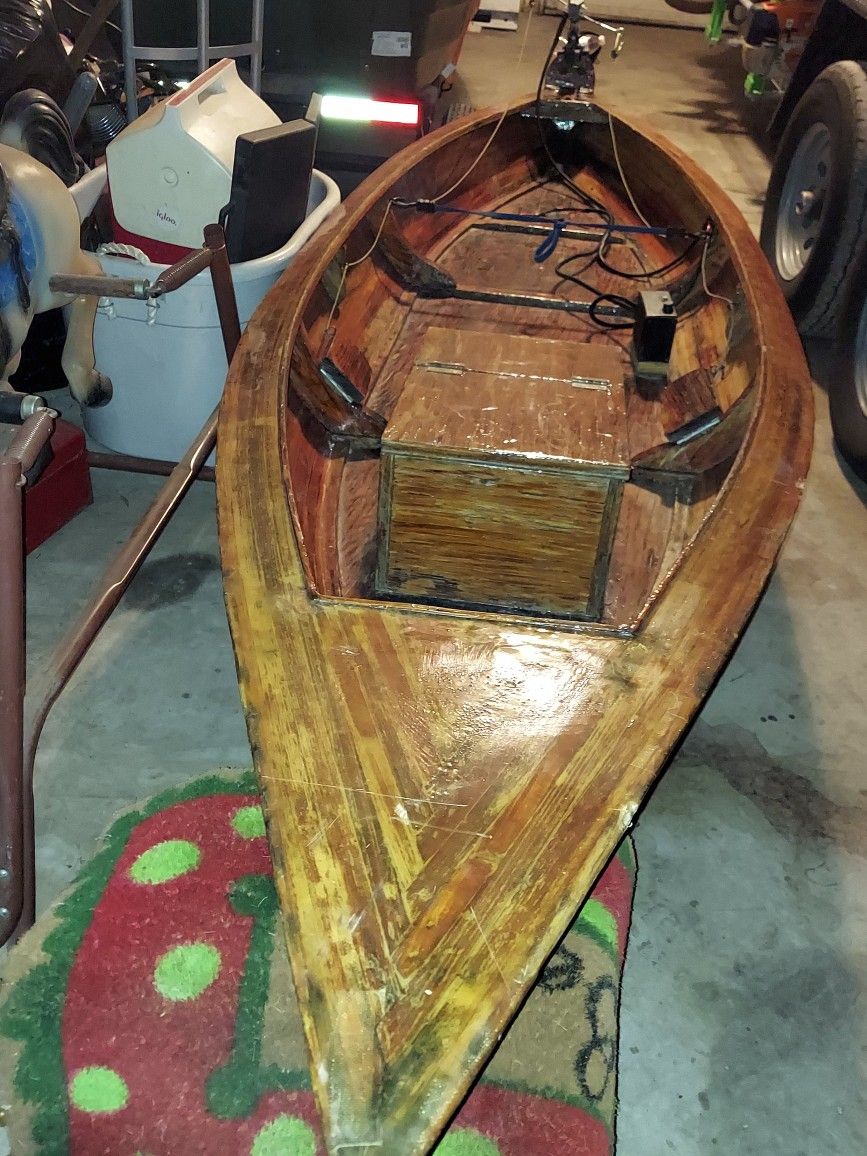 1986 Lanier one man cedar plank boat one man creek boat for Sale in