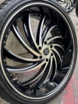 26” Versante Wheel With Tires Fit Cadillac Gm Trucks Or Suv  Serous Inquieres Cash Only 