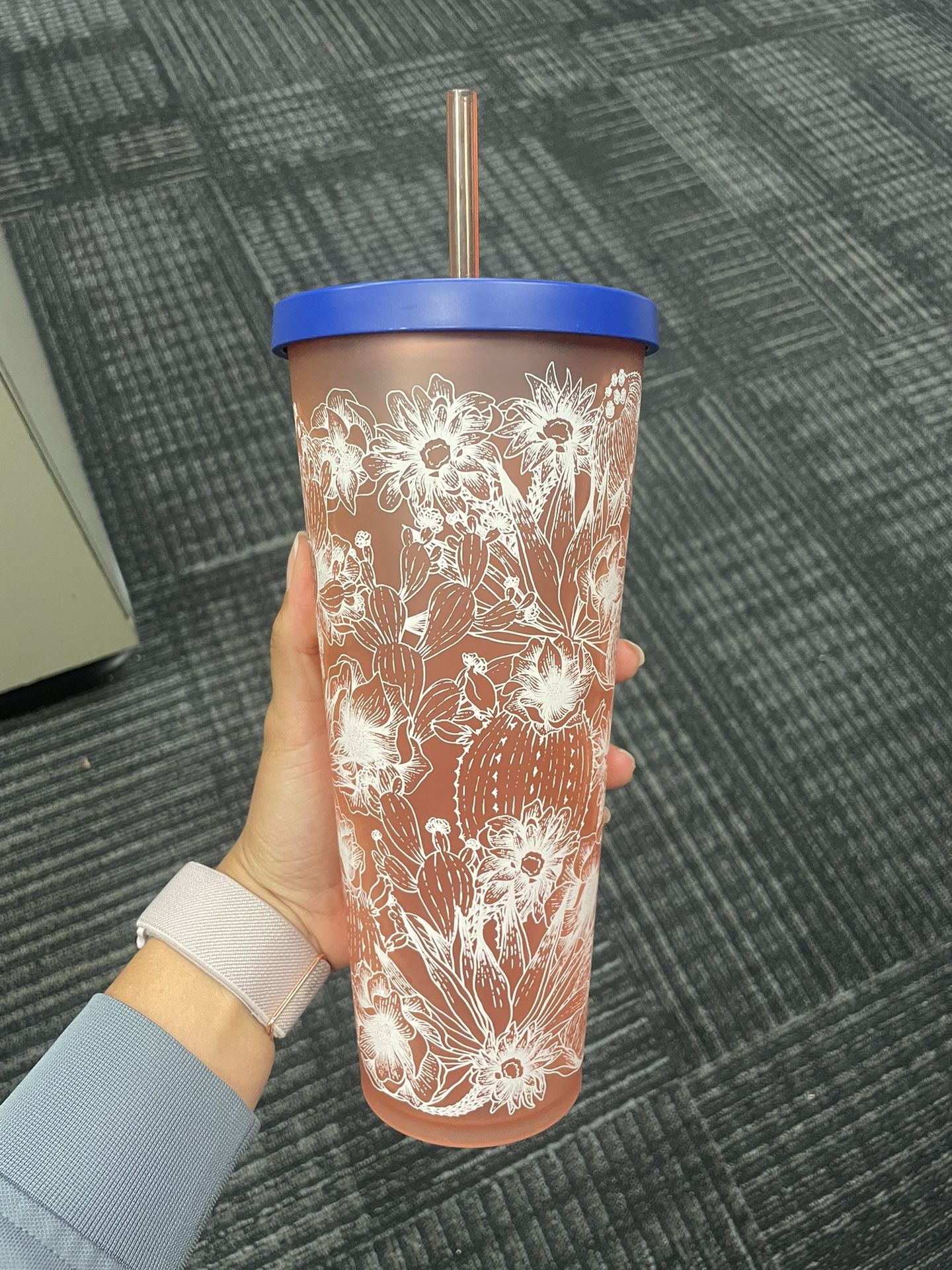 Pink Cactus Starbucks Tumbler