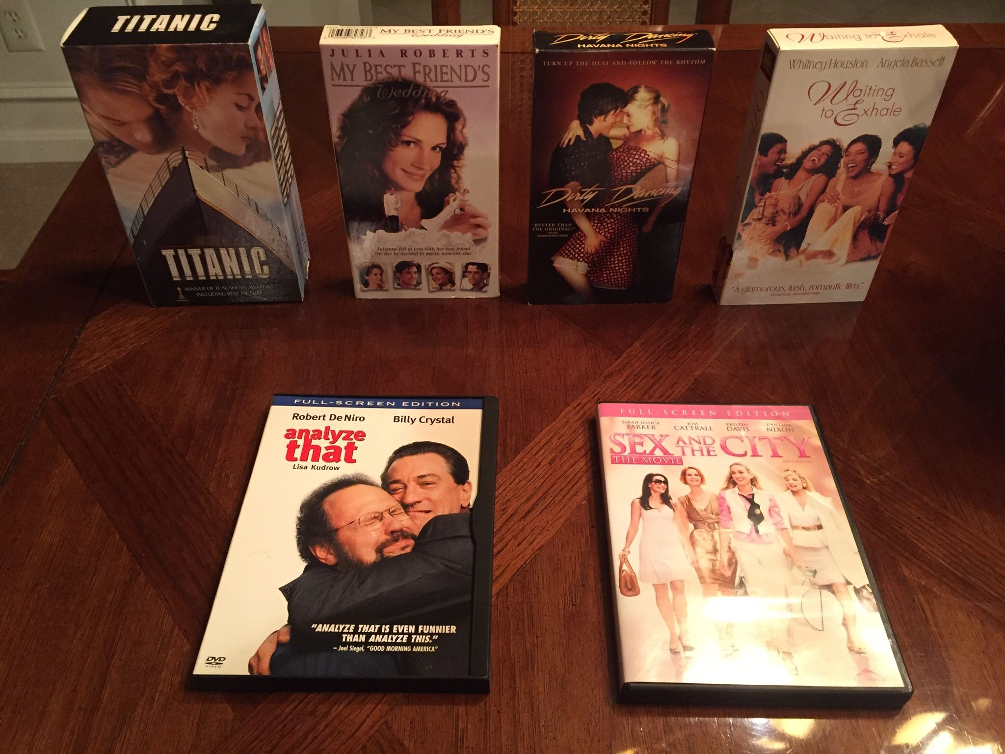 DVDs and VHS tapes