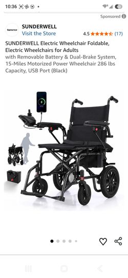 Sunderwell, electric wheelchair , BRAND NEW IN BOX (FOLDABLE)