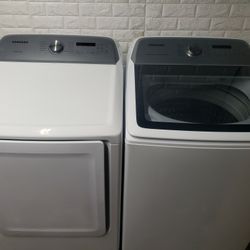 Great Working Super Capacity Samsung Washer And Dryer Set 