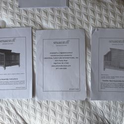 Smartstuff by Universal Furniture Bedroom Set. Convertible Full Sized Bed into Crib or Toddler Bed.