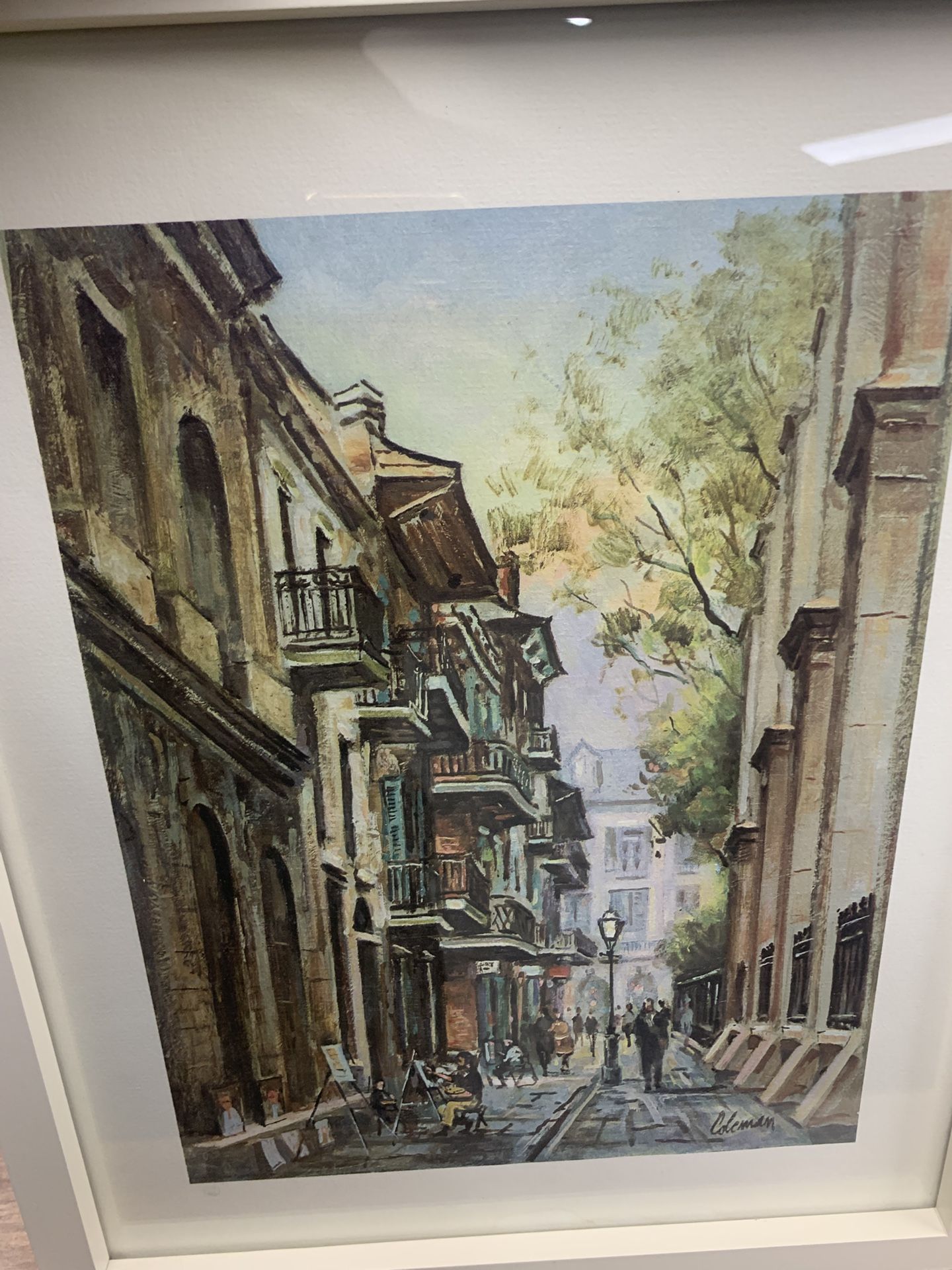 Two Coleman Prints French quarters and pirates alley