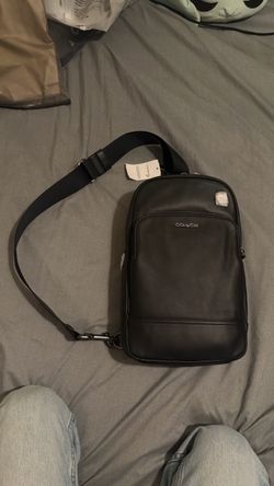 Coach Black Leather Sling Bag