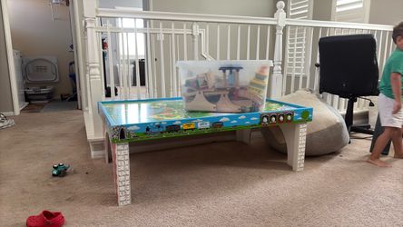 Thomas the Train table, track and trains