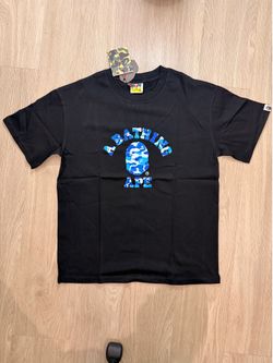 Bathing ape black & blue shirt