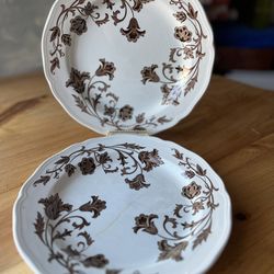 Two Staffordshire Transferware Plates 