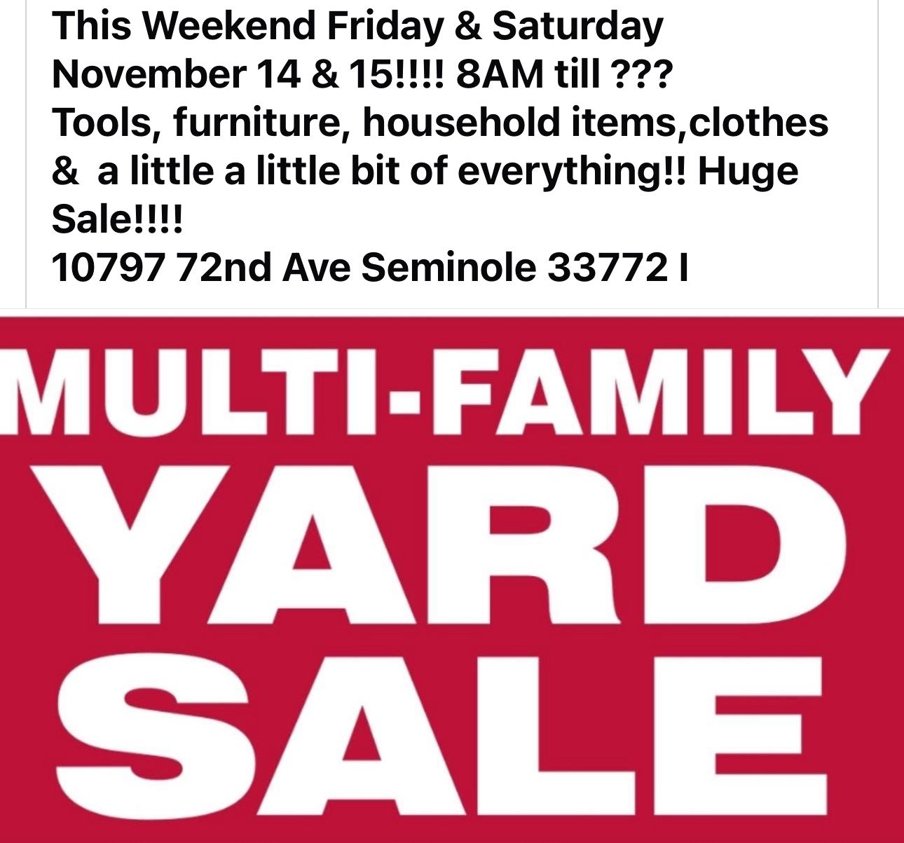 Yard sale