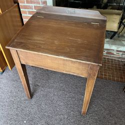 Vintage Catholic School Desk – 27"W x 22"D x 35"H