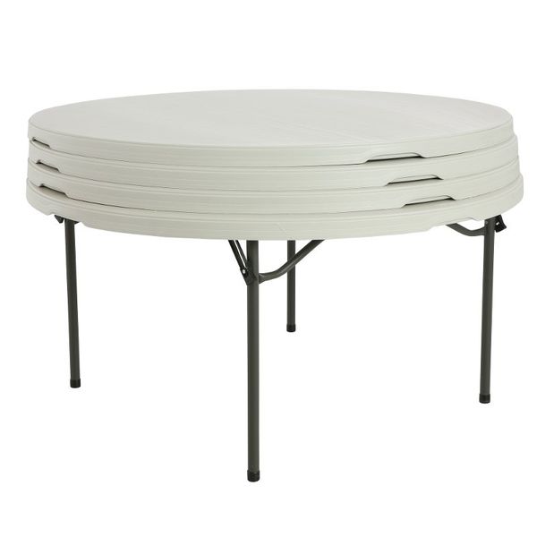 60” round plastic tables events family gatherings for Sale in