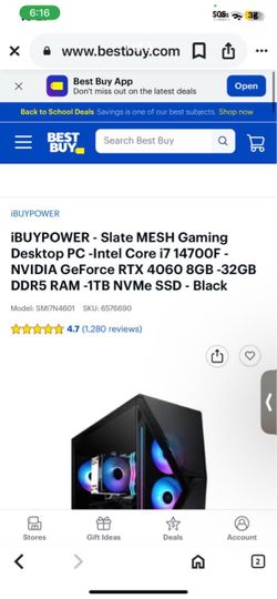 iBUYPOWER Slate MESH Gaming Desktop PC