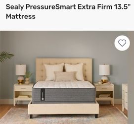 King Size Sealy Extra Firm Colchon 13.5 inches New with Bases Free Delivery 