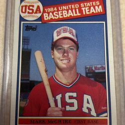 1984 Topps Mark McGwire USA Baseball Card – Team USA Rookie
