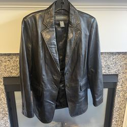 Banana Republic 100% Leather Jacket 