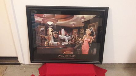 Java dreams art work print framed