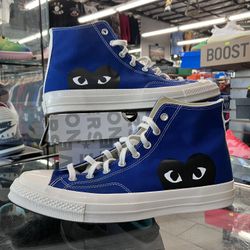 Converse Chuck Taylor All Star 70 Hi CDG PLAY Blue Quartz