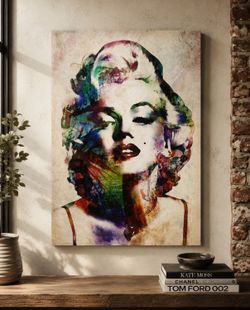 Large Marilyn Monroe abstract canvas art
