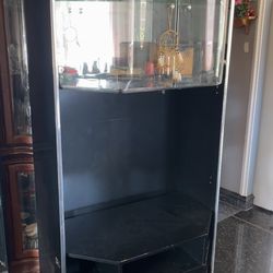Three Piece Large Glass Entertainment Center