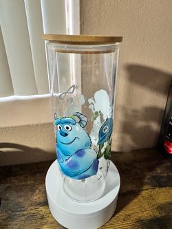 Monsters Inc glass cup