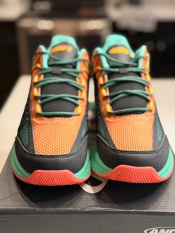 NEW AND1 Explosive T Basketball Shoes Men’s Size 9 – Black/Orange/Green – NIB