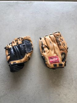 Rawlings and Easton youth gloves