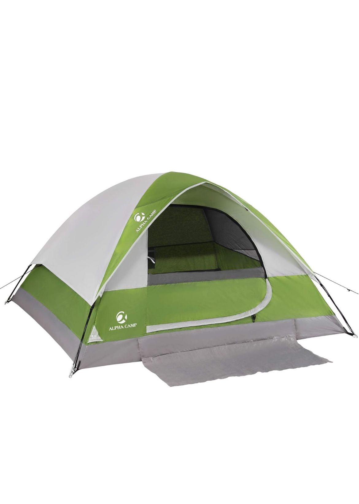 ALPHA CAMP 2 Person Camping Dome Tent with Carry Bag, Lightweight Waterproof Portable Backpacking Tent for Outdoor Camping/Hiking