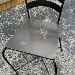 Metal chairs