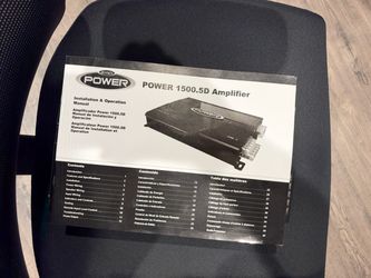 Jensen Power 1500.5D amplifier