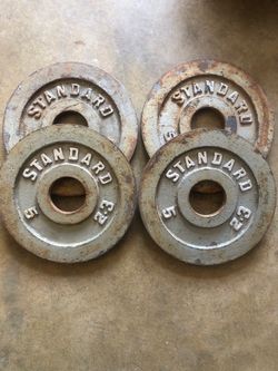 Standard Olympic weights 5lbs
