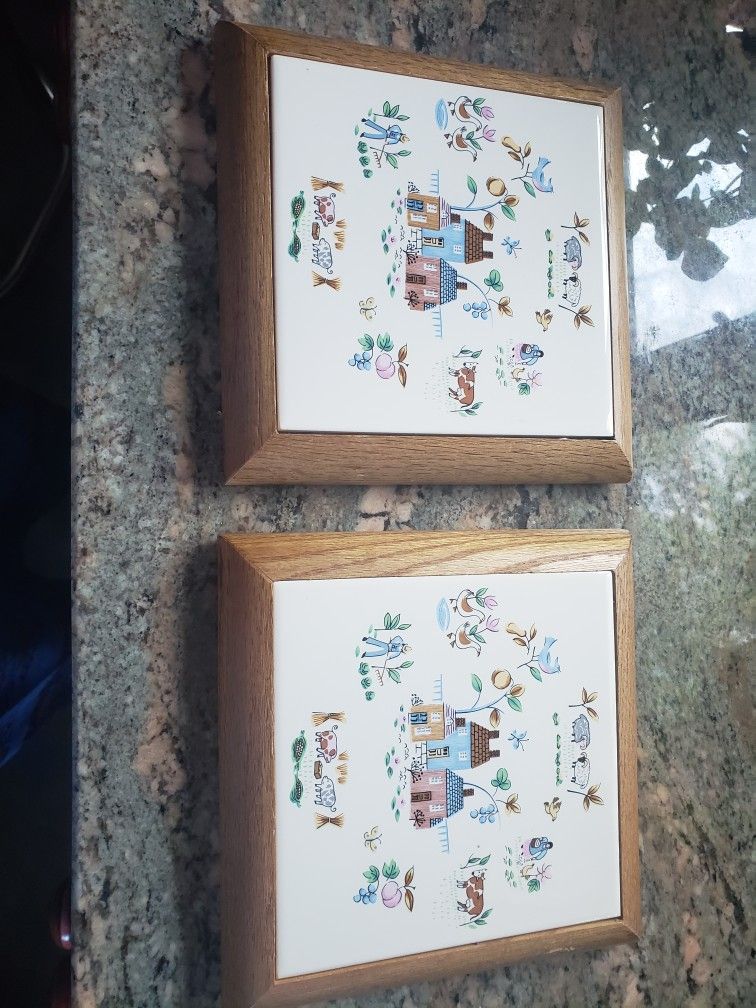 Pair Of Vintage Trivets
