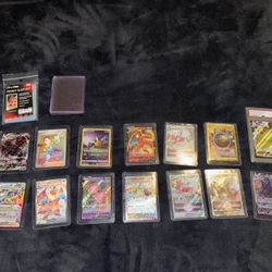 PSA Pikachu VMAX Bundle – 13 Cards + Sleeves (Great Condition)