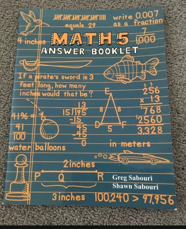 Teaching textbooks math 5 answer booklet