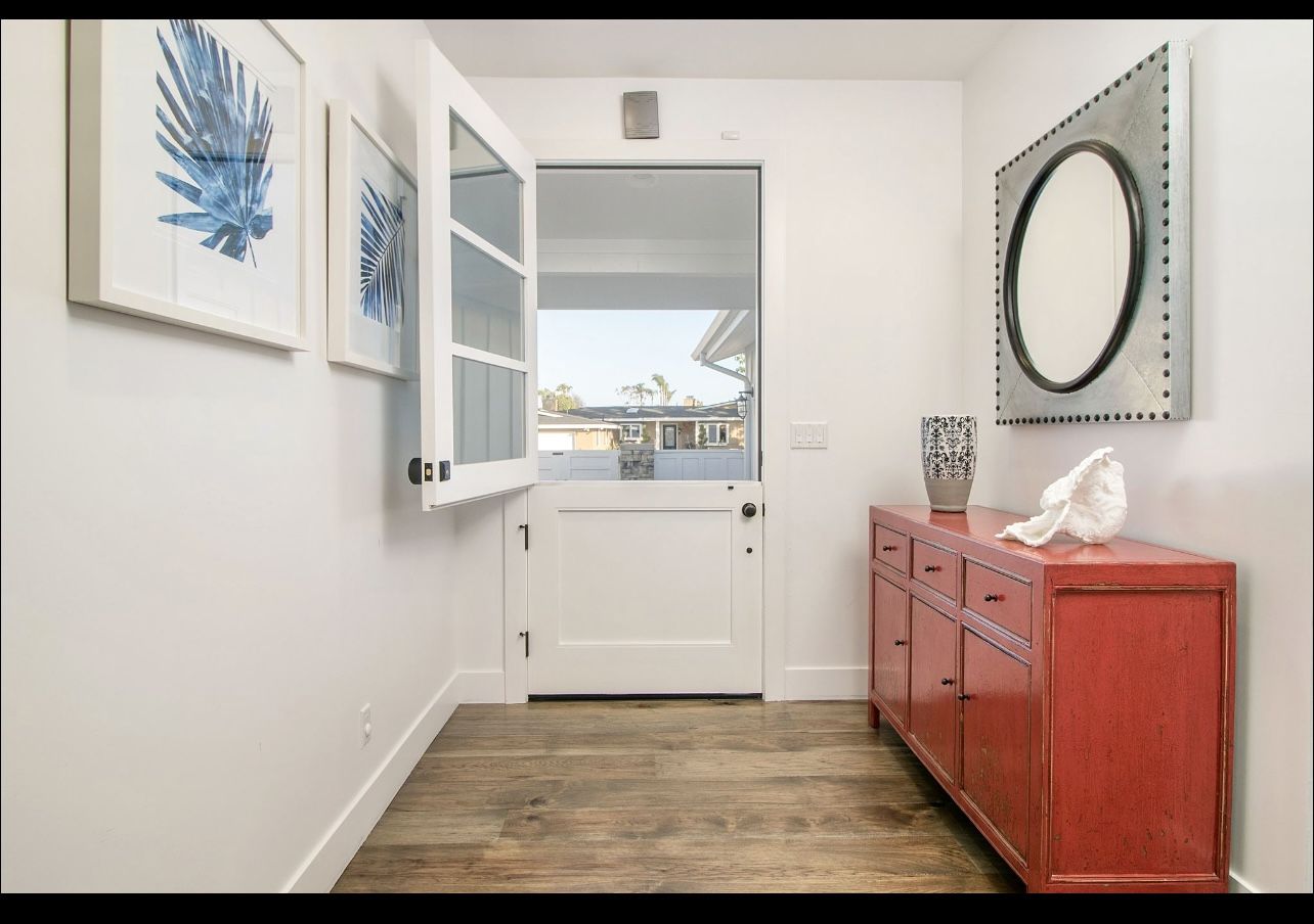 Pottery Barn Distressed Red Cabinet