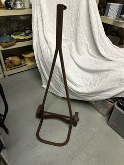 Antique Cast Iron Wheeled Dollie  Mover