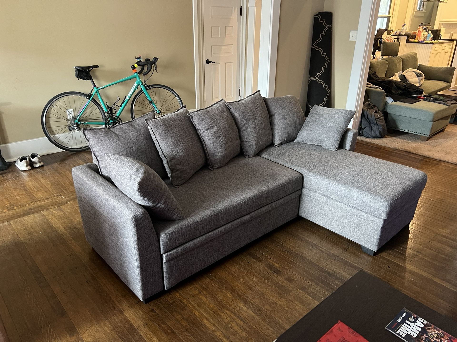 NEW Convertible Couch To Day Bed With Storage