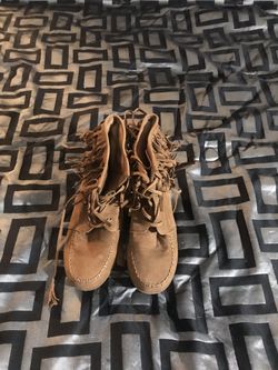 Wedge Shingle Booties- Rust Color- Size 8