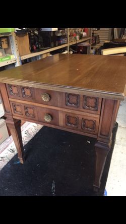 Solid wood vintage table