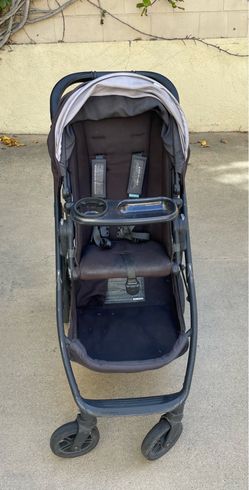 UPPAbaby Cruz baby Stroller with Child Snack Tray Attachment – Black / Charcoal