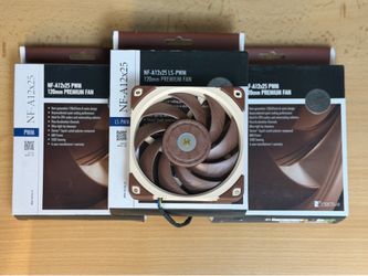 Noctua A12x25 (5 Available) - Liquid Crystal Polymer - Premium Performance Fans