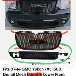 Denali Lower Grill 2007-2014 Yukon Yukon XL