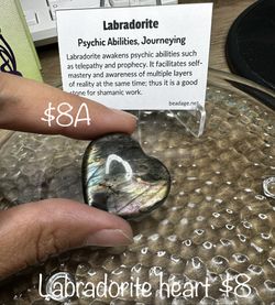 Labradorite Heart Crystal 