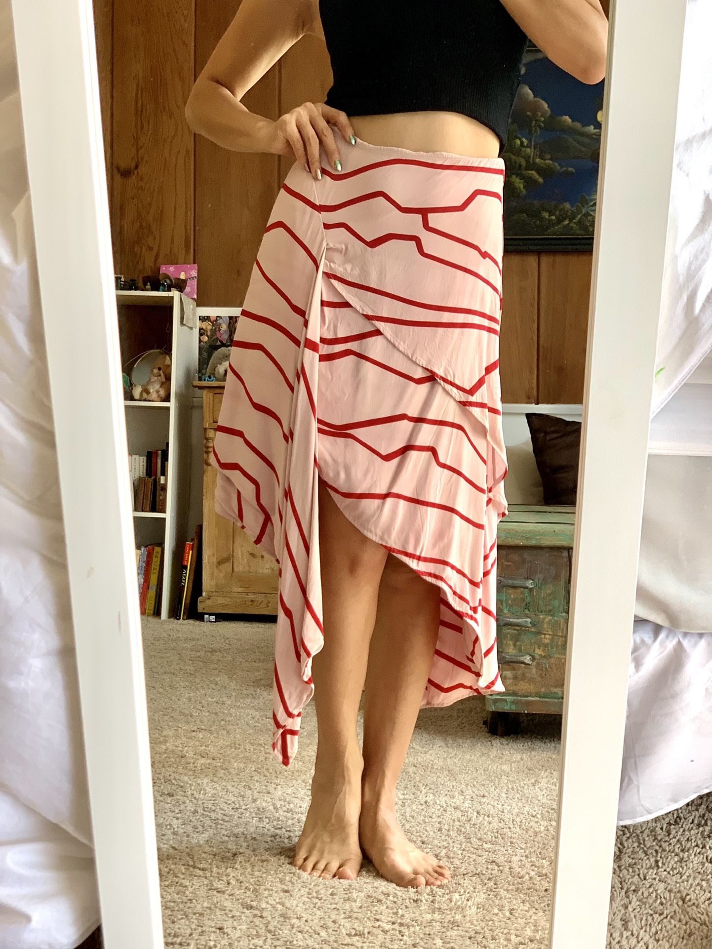 Asymmetrical Maxi Skirt - Size S